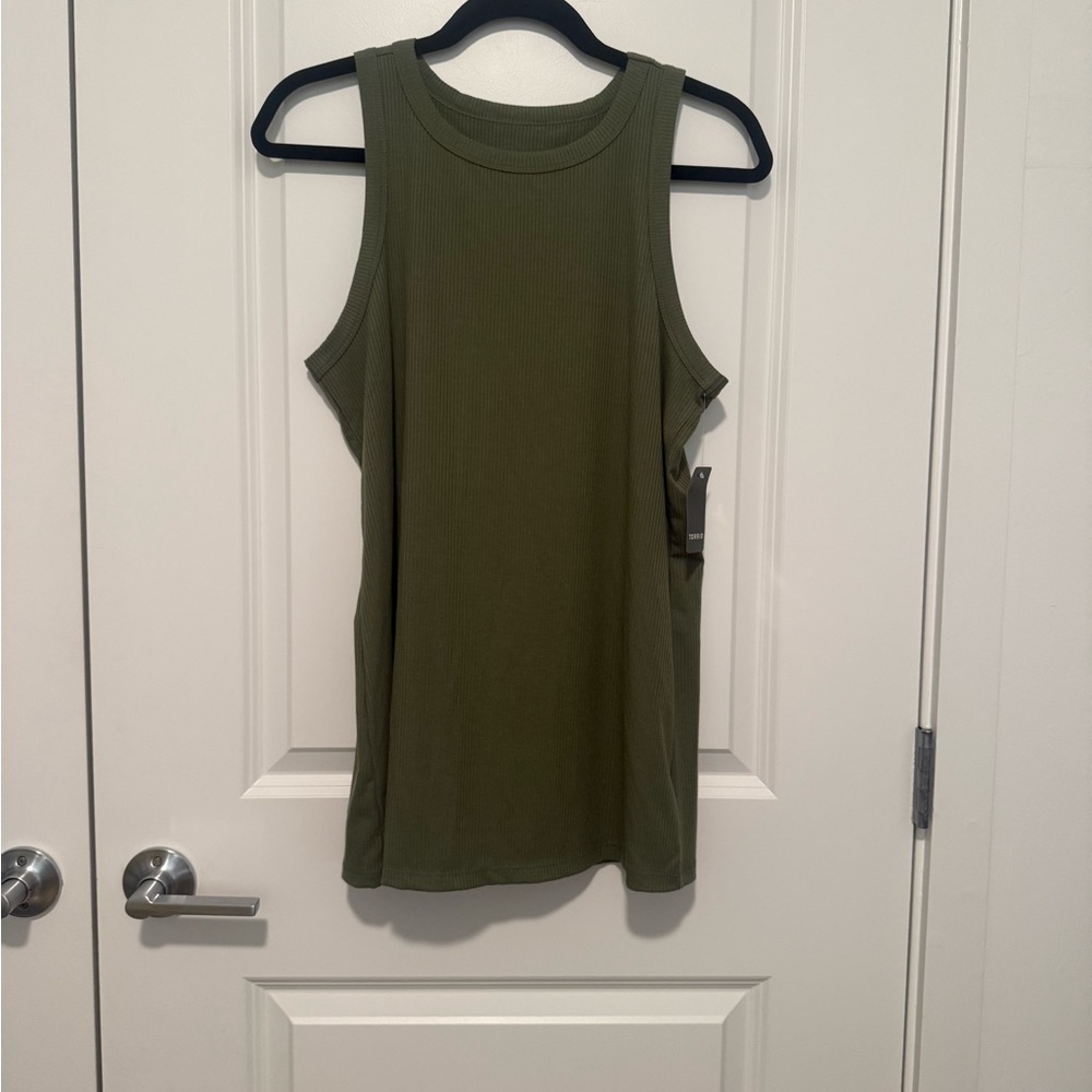 Torrid Green Ribbed Tank